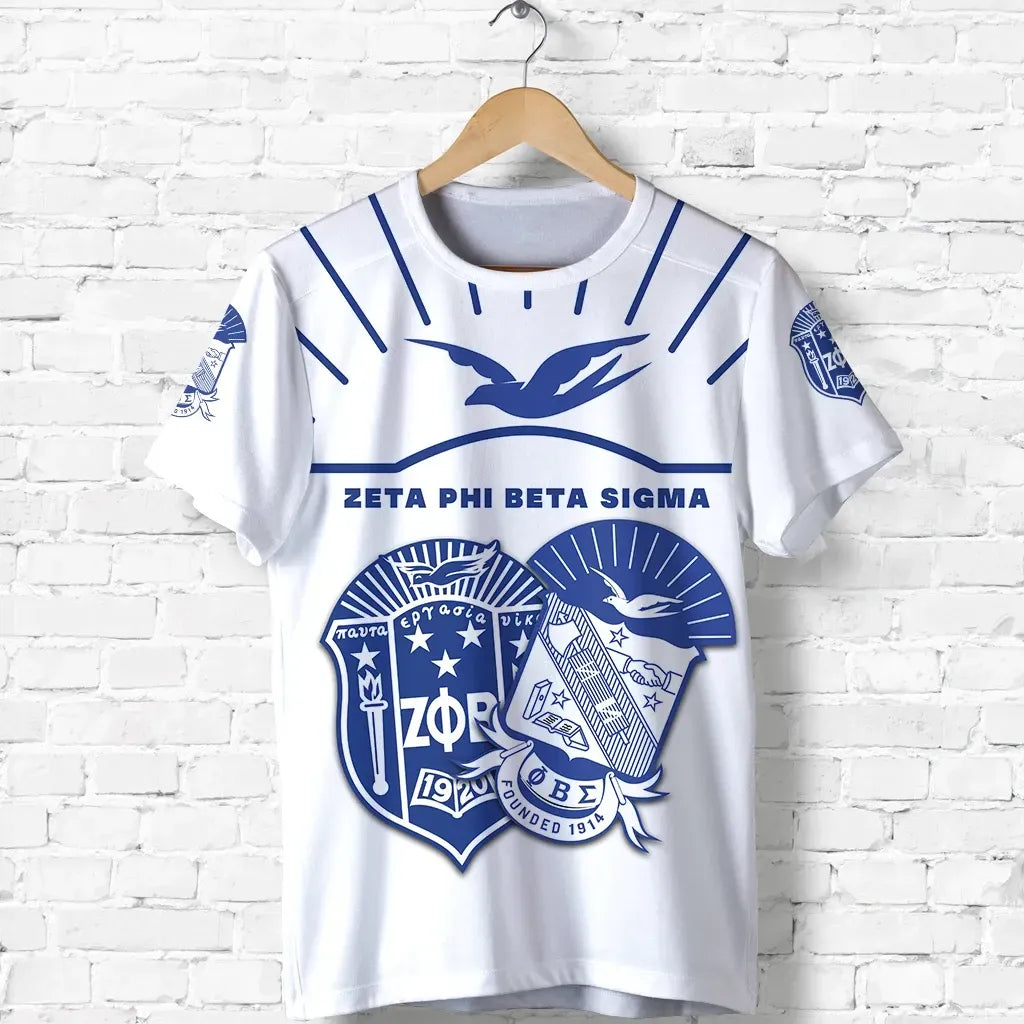 Africa Zone T-shirt - Personalized - Zeta Phi Beta Sigma Simple Style T-shirt J5
