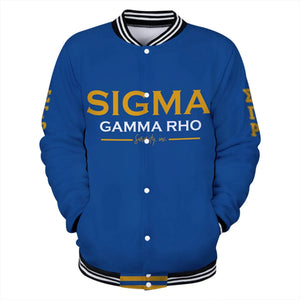 Lux Sigma Gamma Rho Crown Baseball Jacket