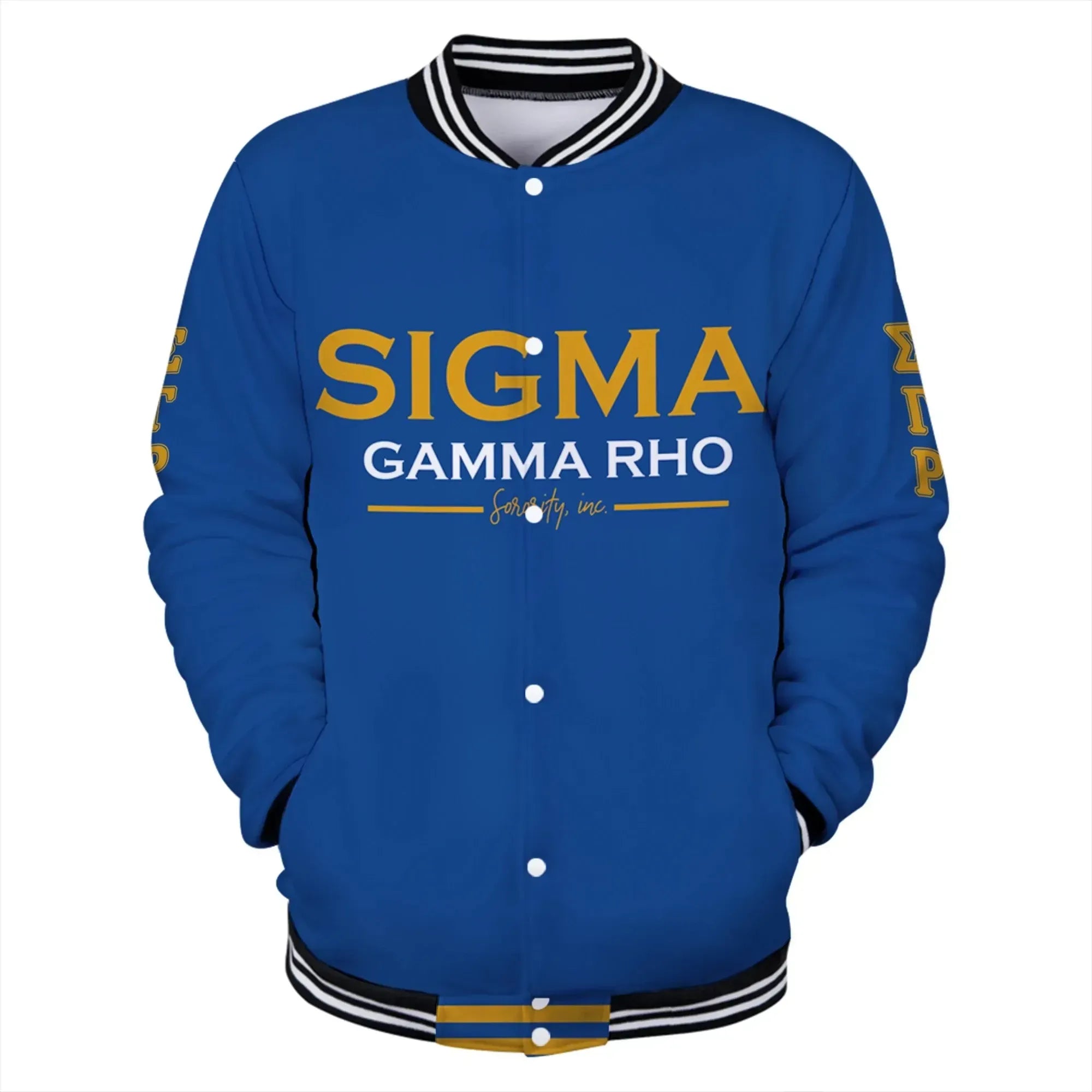 Lux Sigma Gamma Rho Crown Baseball Jacket