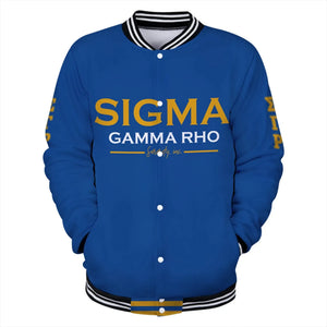 Lux Sigma Gamma Rho Crown Baseball Jacket