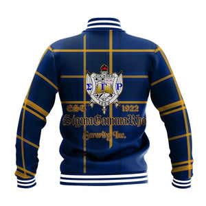 Sigma Gamma Rho Burberr Style Baseball Jacket