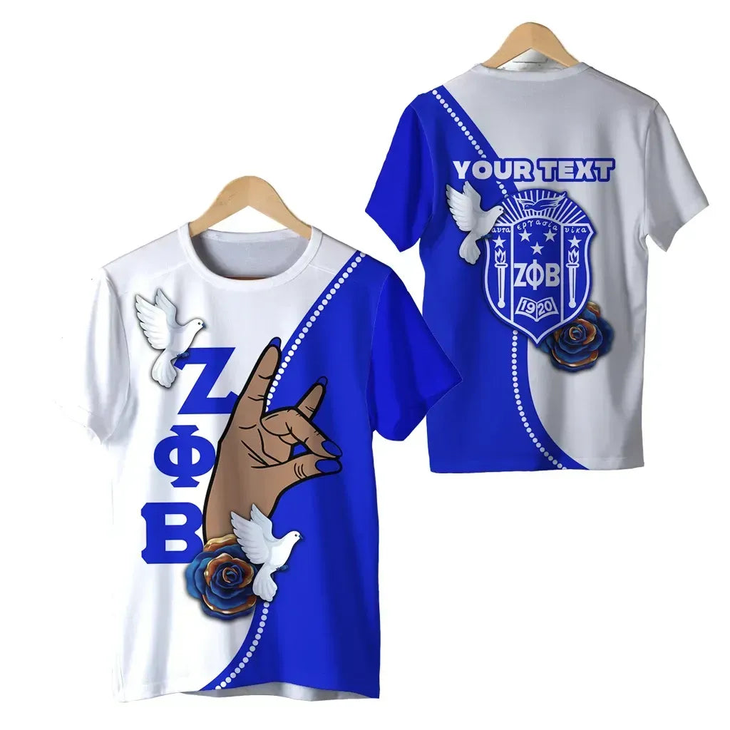 Personalized - Zeta Phi Beta African Pattern Simple Style T-shirt