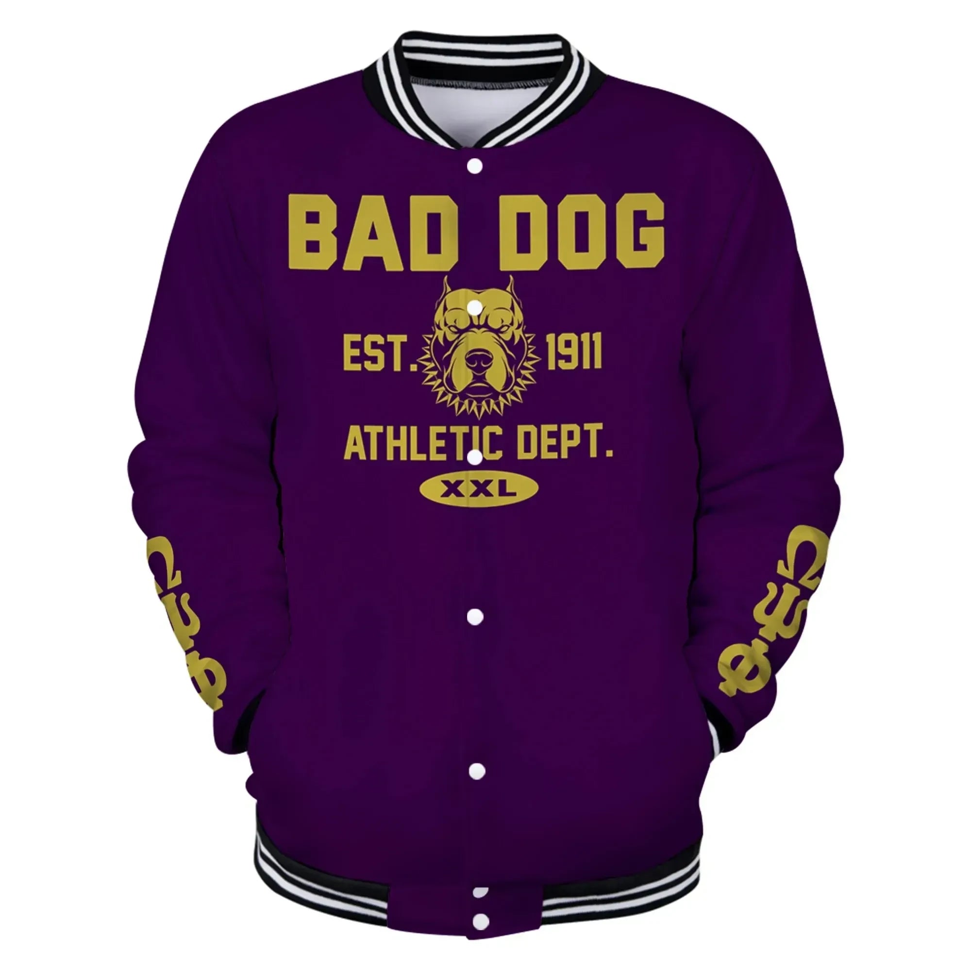 Bad Dog Bruh Baseball Jacket