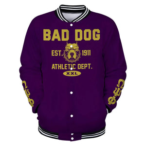 Bad Dog Bruh Baseball Jacket