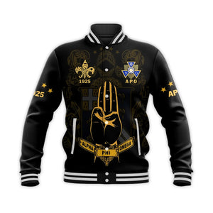 Alpha Phi Omega The Scout Sign  Baseball Jacket