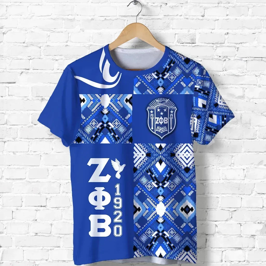 Africa Zone T-shirt - Personalized Zeta Phi Beta African Pattern Special Style T-shirt J5