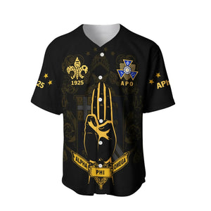 Alpha Phi Omega THE SCOUT SIGN Baseball Jersey