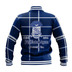 Phi Beta Sigma Burberr Style Baseball Jacket