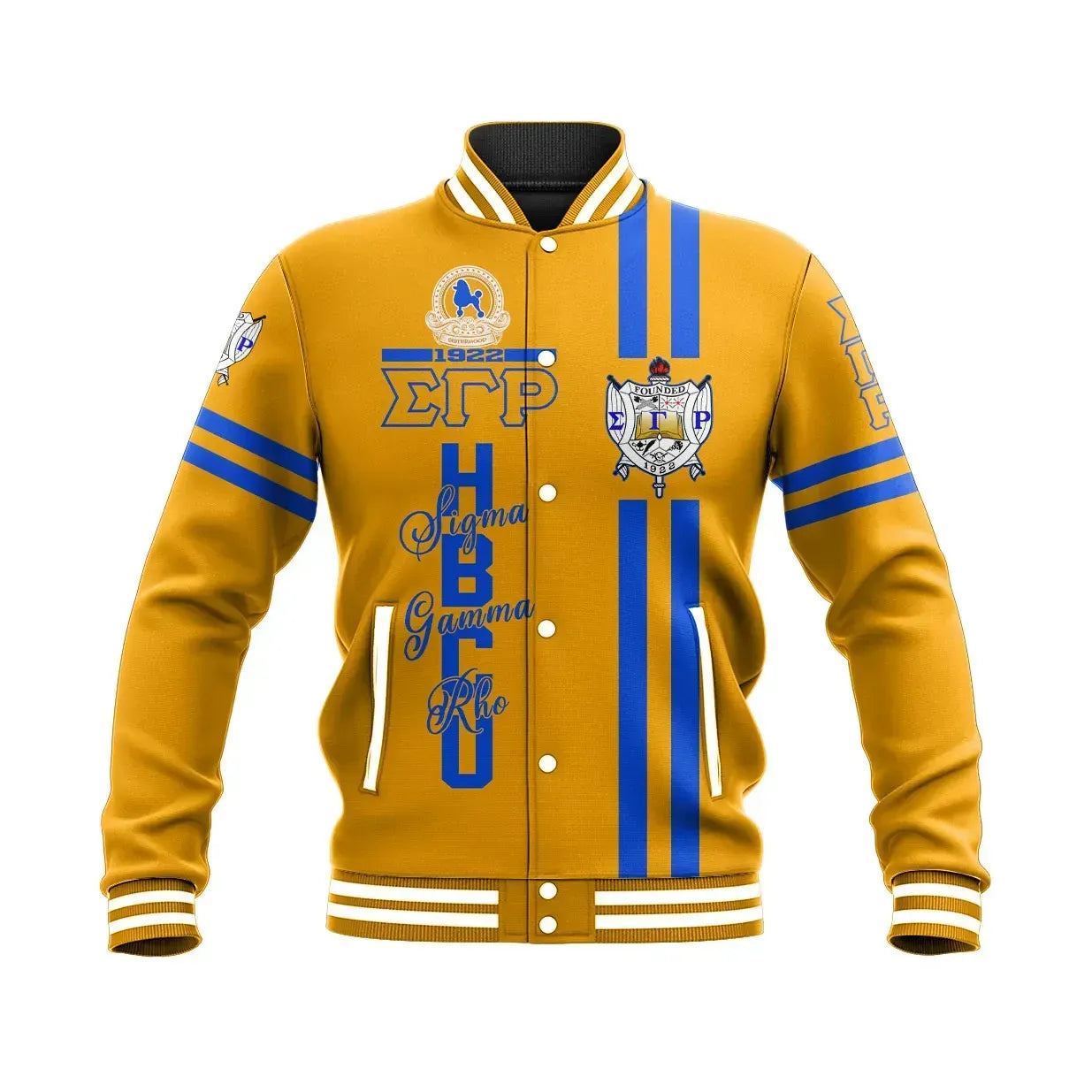 HBCU Sigma Gamma Rho Poodle Baseball Jacket