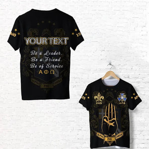 Personalized Alpha Phi Omega - The Scout Sign T-shirt