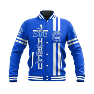 HBCU Zeta Phi Beta Dove Baseball Jacket