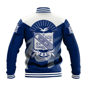 Phi Beta Sigma Drinking Style Baseball Jacket