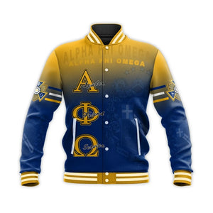 Alpha Phi Omega Motto Apo  Baseball Jacket