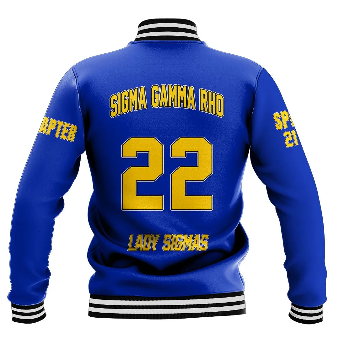 Sigma Gamma Rho (Blue) Baseball Jackets | Africazone.store