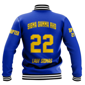Sigma Gamma Rho (Blue) Baseball Jackets | Africazone.store