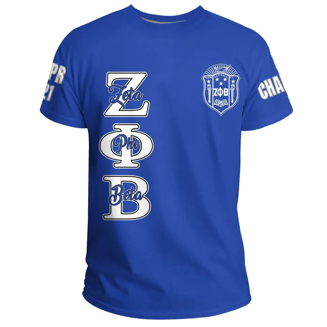 Zeta Phi Beta (Blue) T-shirt | Africazone.store