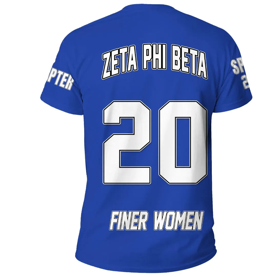 Zeta Phi Beta (Blue) T-shirt | Africazone.store