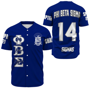Phi Beta Sigma (Blue) Baseball Jerseys | Africazone.store