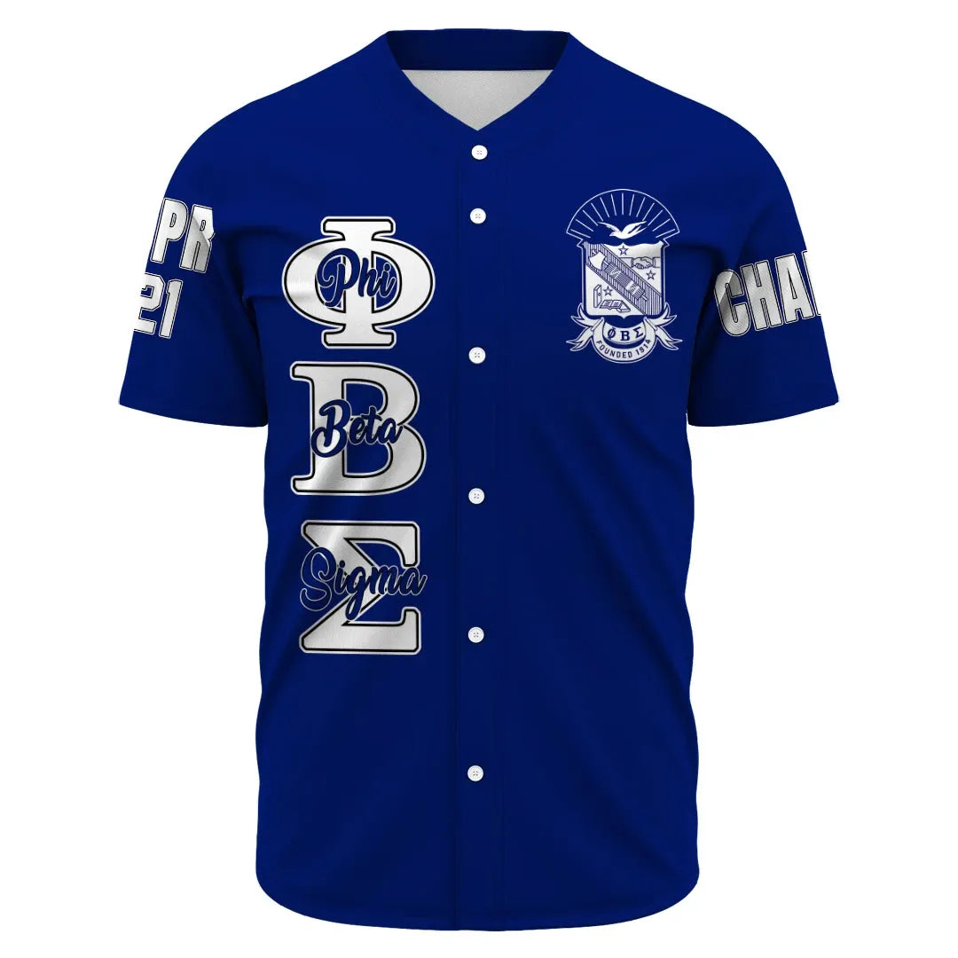 Phi Beta Sigma (Blue) Baseball Jerseys | Africazone.store