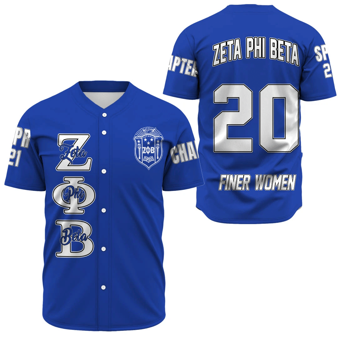 Zeta Phi Beta (Blue) Baseball Jerseys | Africazone.store