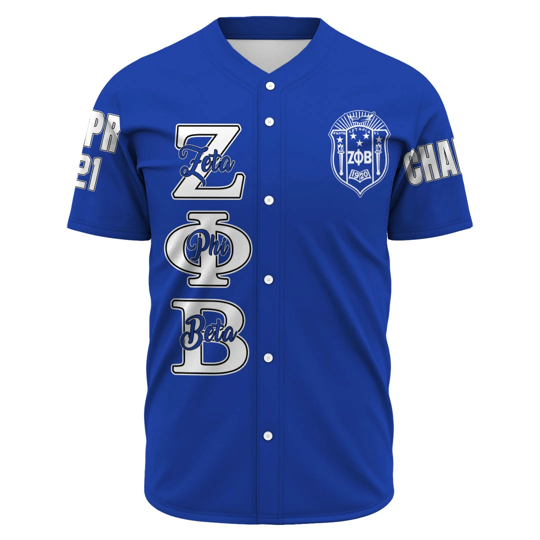 Zeta Phi Beta (Blue) Baseball Jerseys | Africazone.store