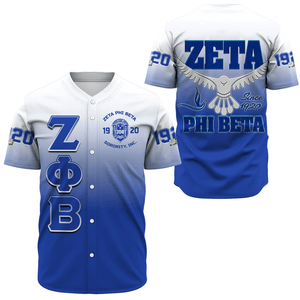 Zeta Phi Beta Gradient Baseball Jerseys | Africazone.store