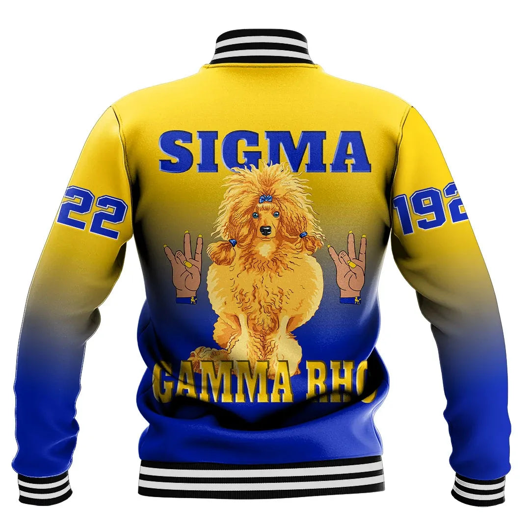 Sigma Gamma Rho Gradient Baseball Jackets | Africazone.store