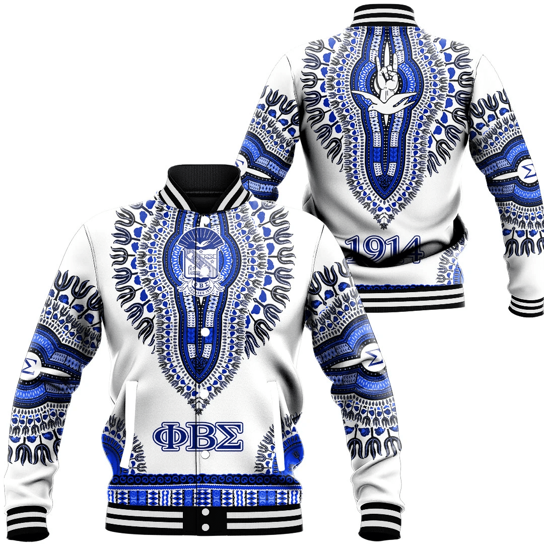 Phi Beta Sigma Dashiki Baseball Jackets | Getteestore.com