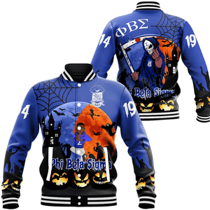 Phi Beta Sigma Halloween Baseball Jackets | Getteestore.com