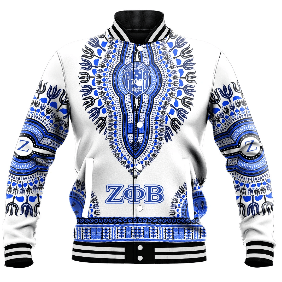 Zeta Phi Beta Dashiki Baseball Jackets | Getteestore.com