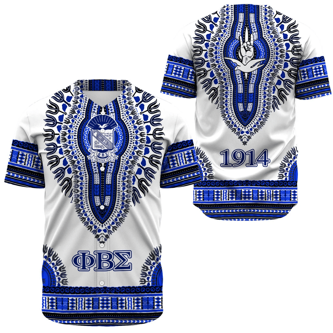 Phi Beta Sigma Dashiki Baseball Jerseys | Getteestore.com