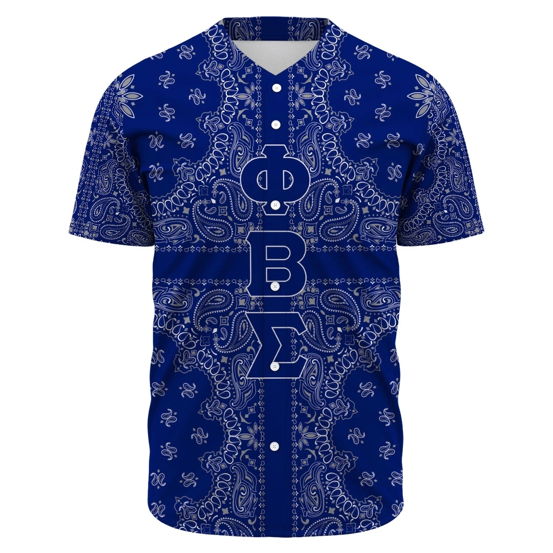 Phi Beta Sigma Paisley Style Baseball Jerseys | Getteestore.com
