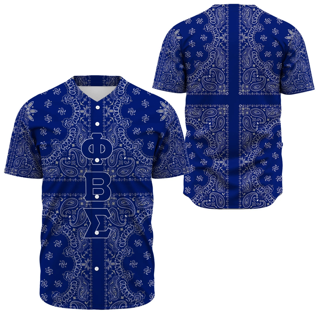 Phi Beta Sigma Paisley Style Baseball Jerseys | Getteestore.com
