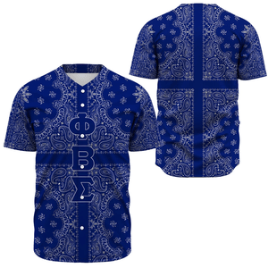 Phi Beta Sigma Paisley Style Baseball Jerseys | Getteestore.com