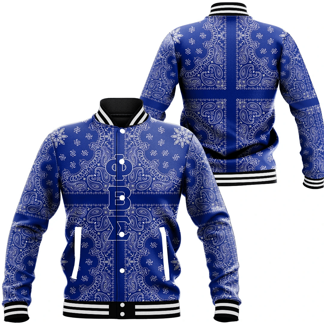 Phi Beta Sigma Paisley Style Baseball Jackets | Getteestore.com