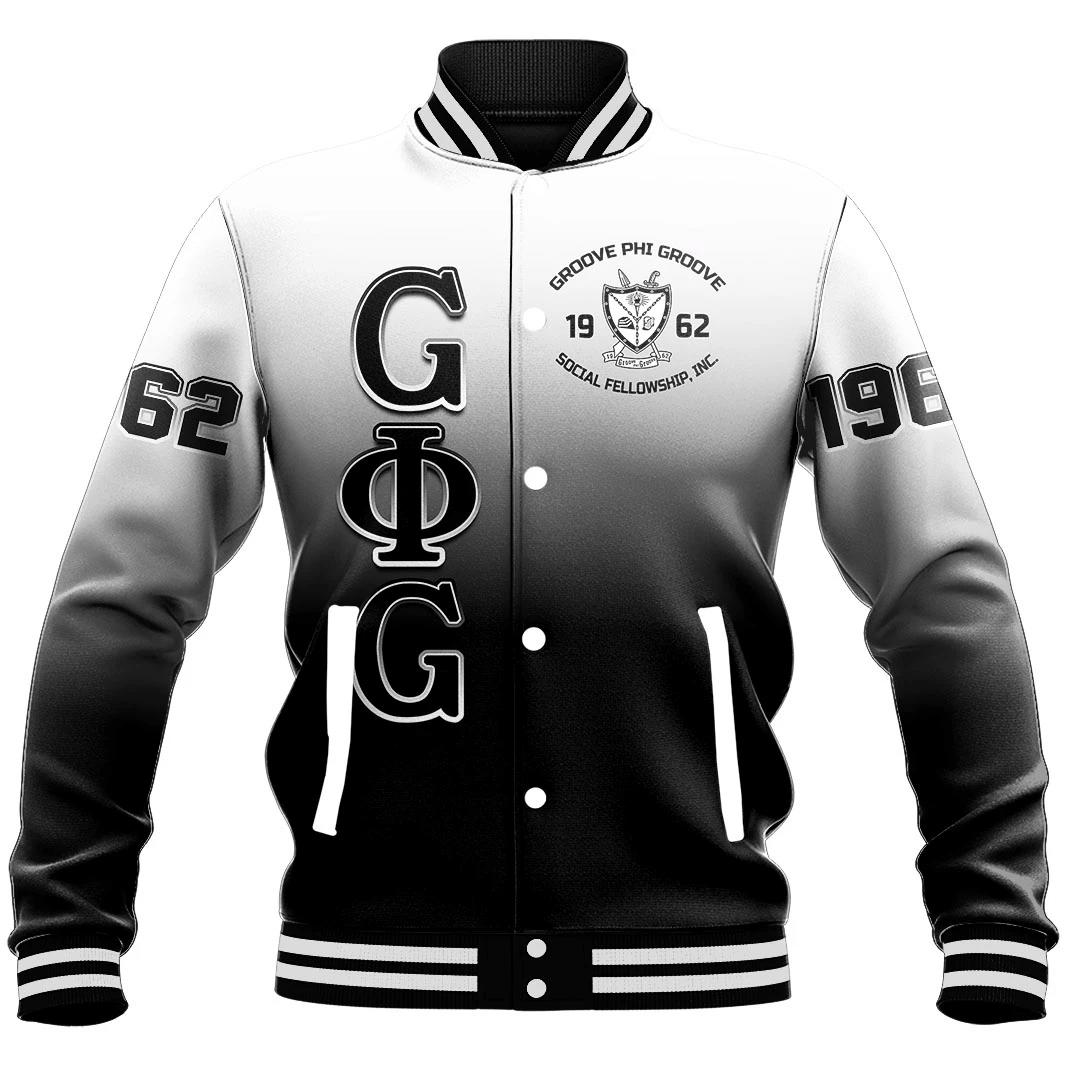 Groove Phi Groove Gradient Baseball Jackets | Getteestore.com
