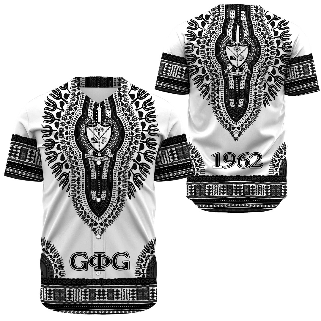 Groove Phi Groove Dashiki (White) Baseball Jerseys | Getteestore.com