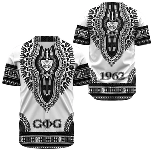 Groove Phi Groove Dashiki (White) Baseball Jerseys | Getteestore.com