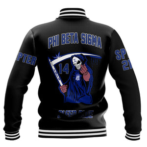 Phi Beta Sigma Bleed Blue Baseball Jackets | Getteestore.com