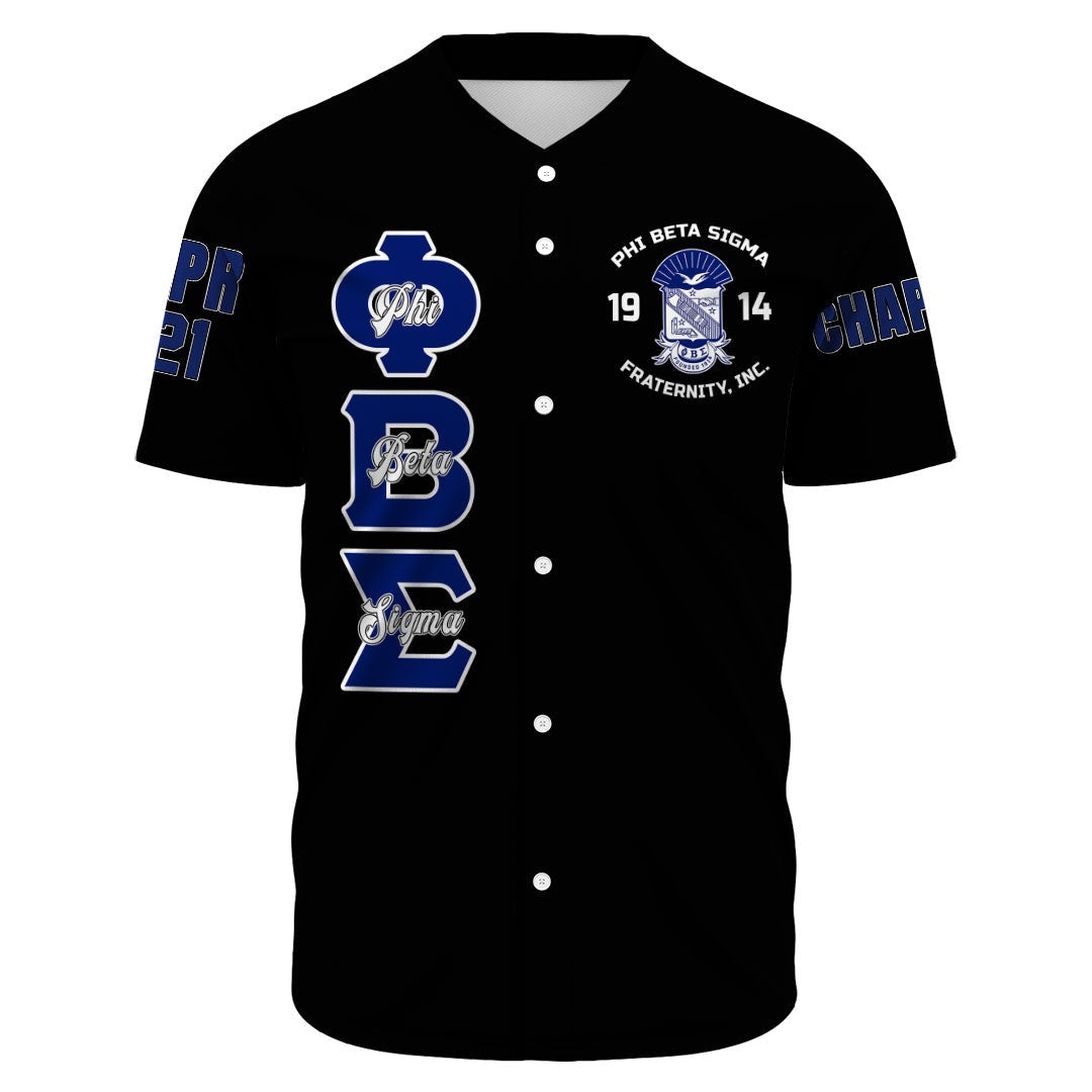 Phi Beta Sigma Bleed Blue Baseball Jerseys | Getteestore.com