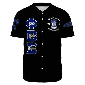 Phi Beta Sigma Bleed Blue Baseball Jerseys | Getteestore.com
