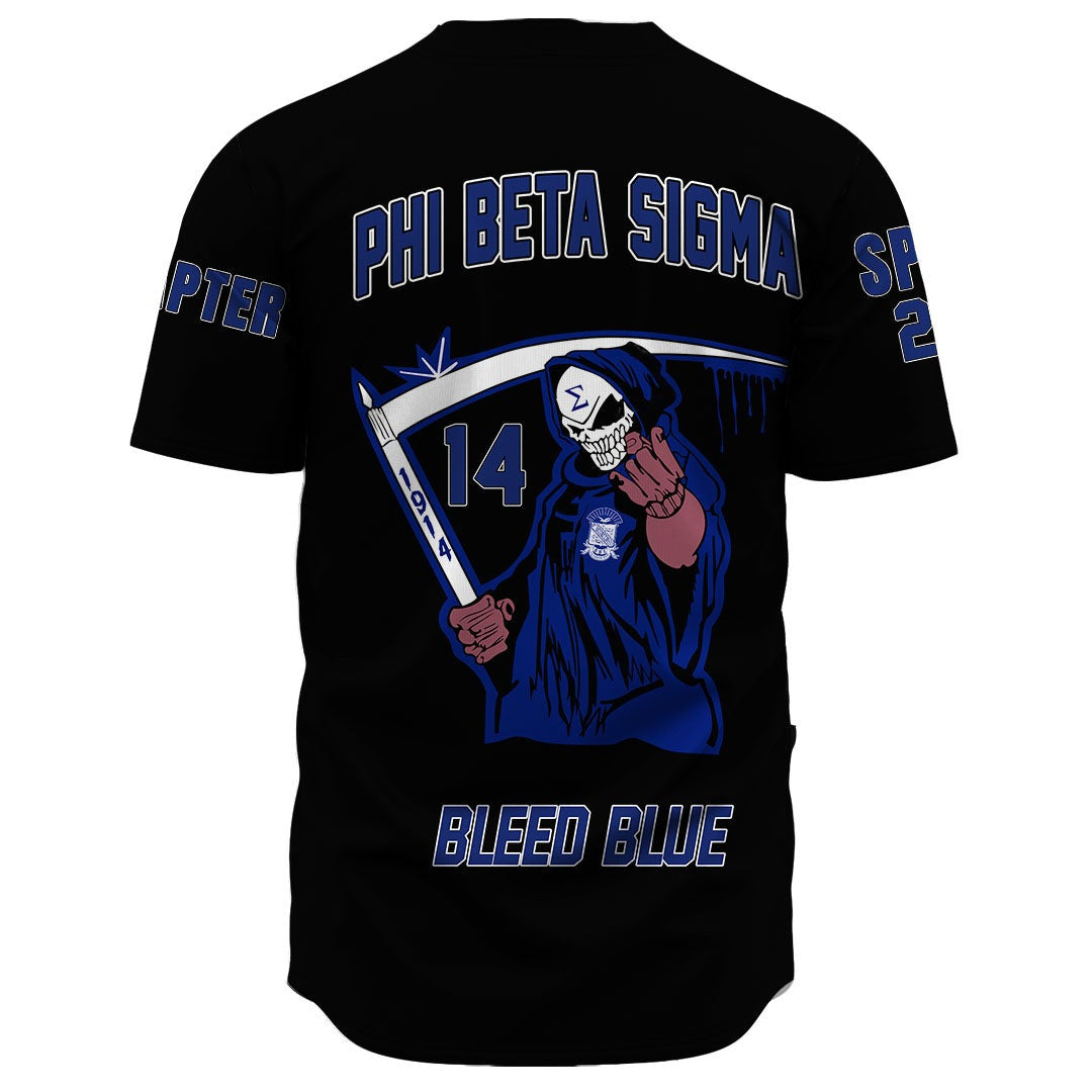 Phi Beta Sigma Bleed Blue Baseball Jerseys | Getteestore.com