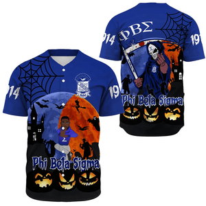 Phi Beta Sigma Halloween Baseball Jerseys | Getteestore.com