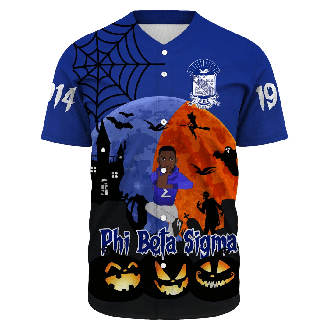 Phi Beta Sigma Halloween Baseball Jerseys | Getteestore.com