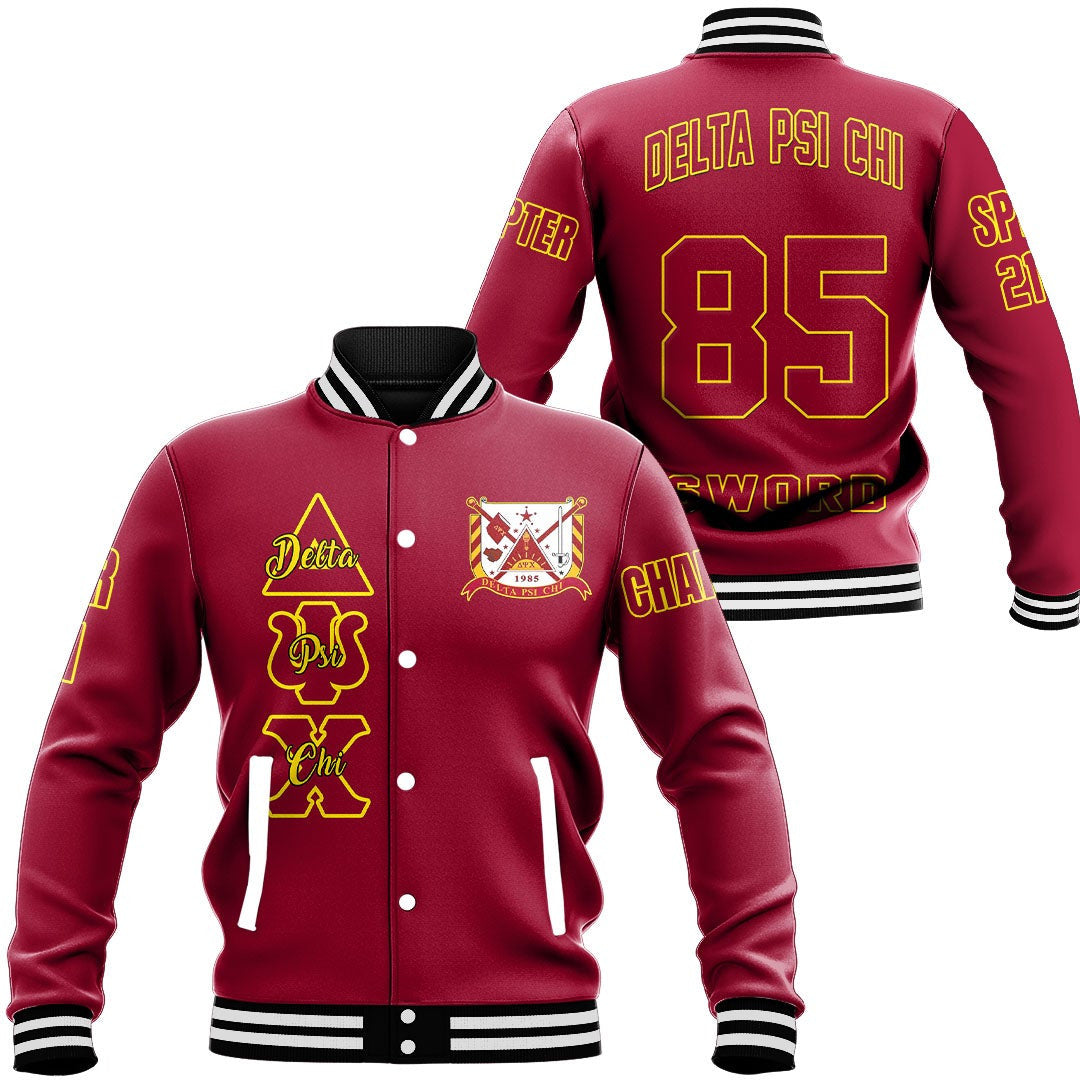 Delta Psi Chi Baseball Jackets | Getteestore.com