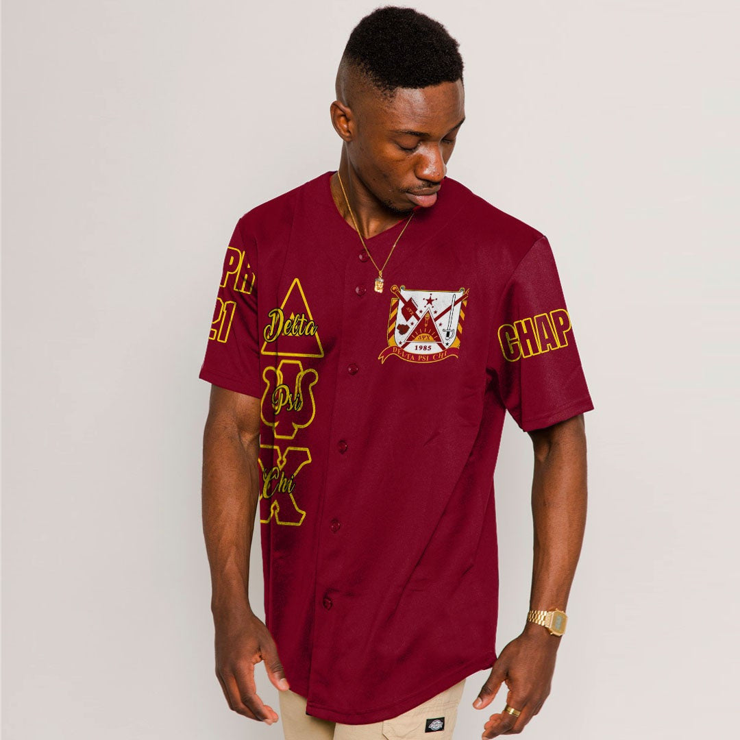 Delta Psi Chi Baseball Jerseys | Getteestore.com