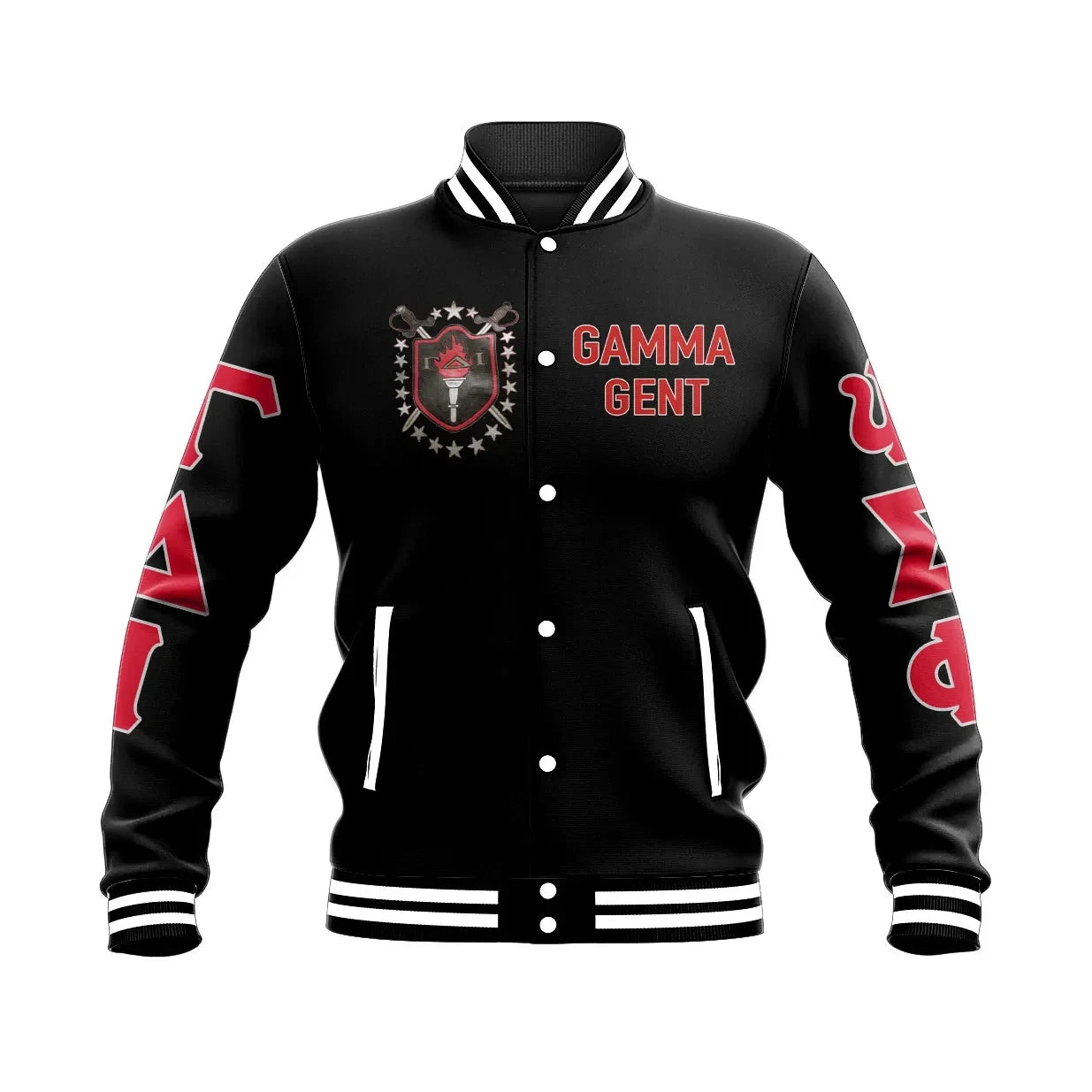 Gamma Delta Iota Style Baseball Jacket | Getteestore.com