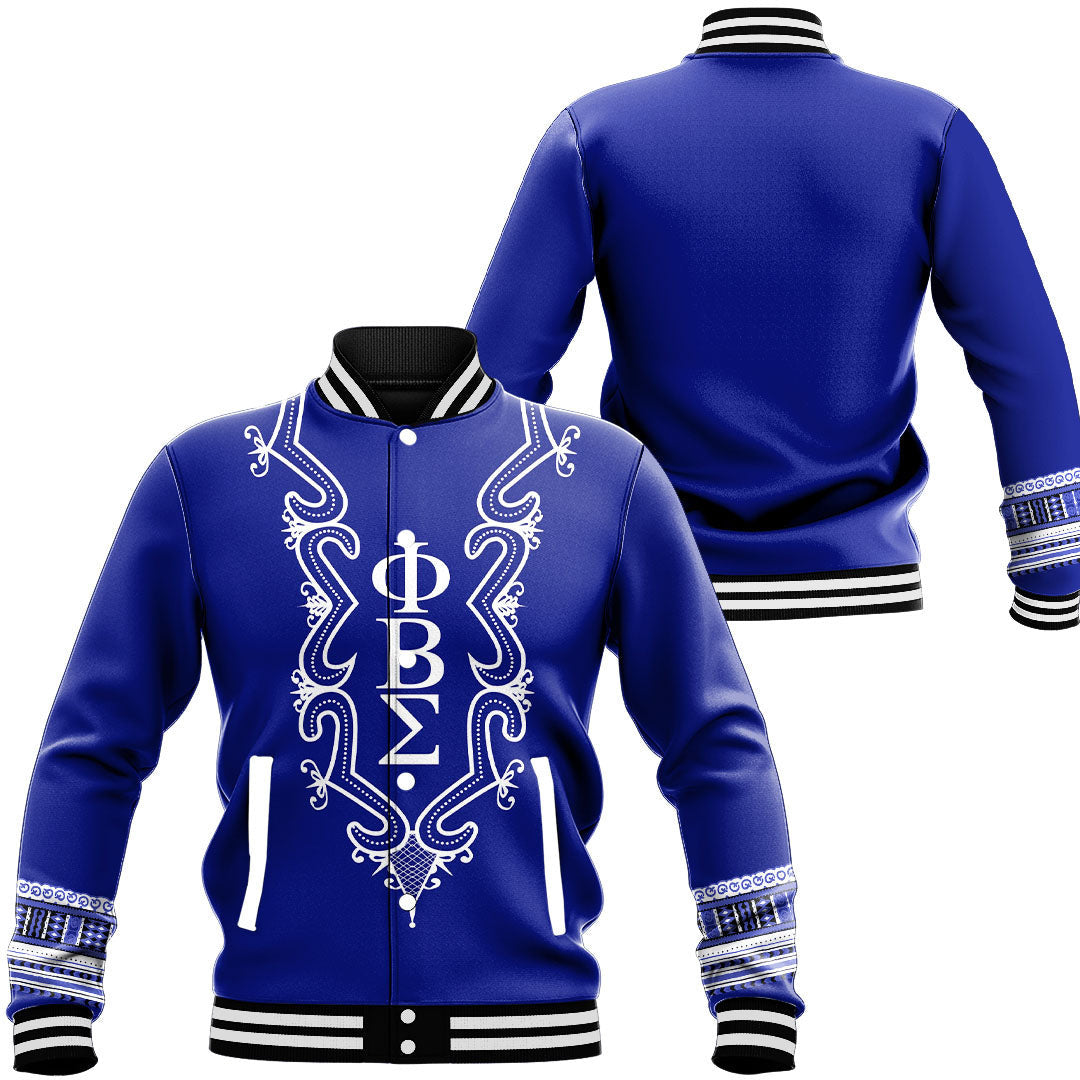Phi Beta Sigma Hye Won Hye Dashiki Baseball Jackets | Africazone.store