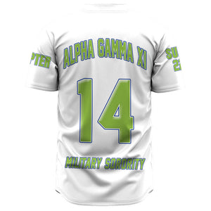 Alpha Gamma Xi (White) Baseball Jerseys A31 | Africazone.store