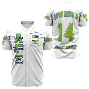 Alpha Gamma Xi (White) Baseball Jerseys A31 | Africazone.store